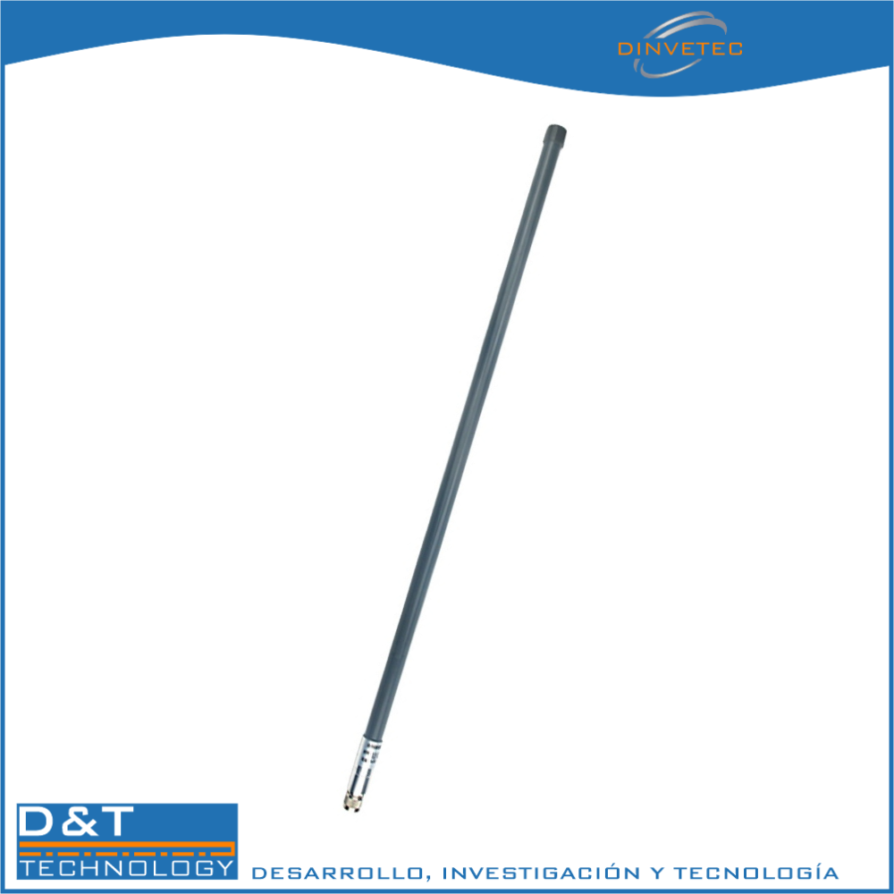 Antena omnidireccional 9,5dbi 900 MHz 10m RG58