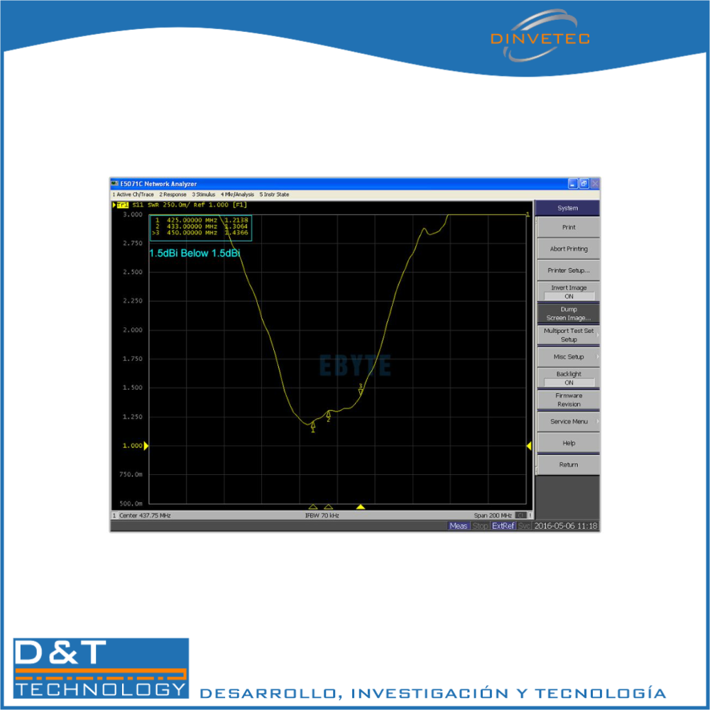 ANTENA DE VENTOSA 433MHZ 4DBI TX433-XP-200 - Image 3